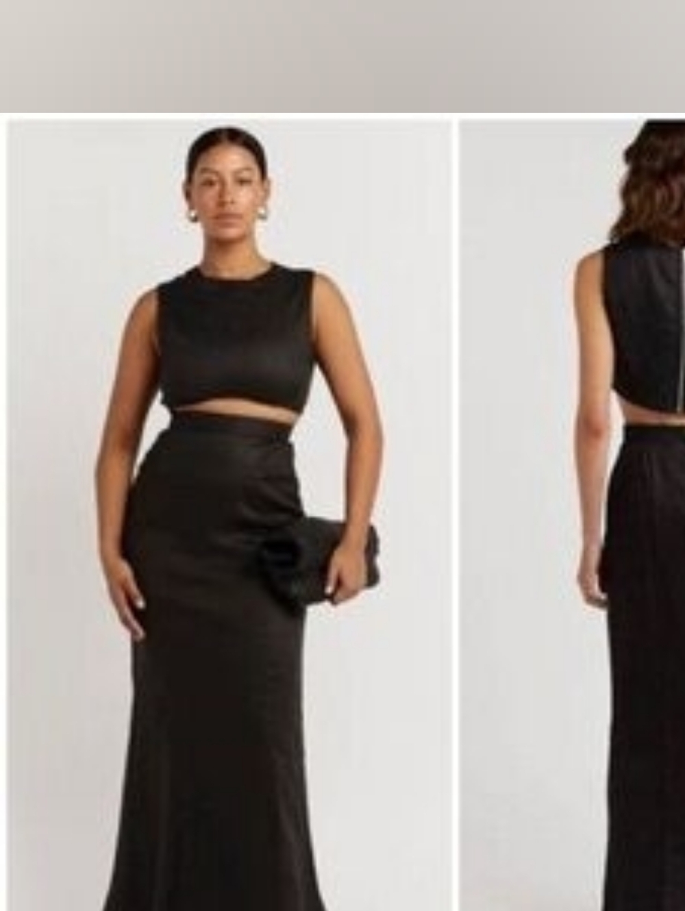 Dissh Black Linen Maxi Skirt - Picture 8 of 9